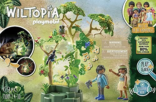 Speelgoedset van Playmobil Wiltopia met kinderen en boom