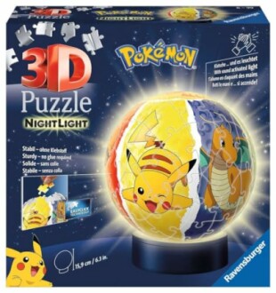 3D-puzzel nachtlampje met Pokémon-ontwerp