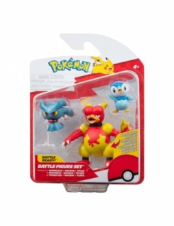 Pokémon figuurenset met drie figuren in verpakking