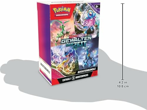 Pokemon kaartverpakking met zes booster packs