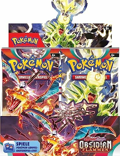 Pokémon kaartspel met Obsidian Flames thema