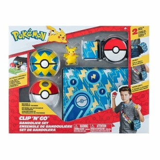 Pokemon Clip 'N' Go bandolier set met Pokeballs en Pikachu speelgoed