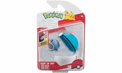 Pokemon speelgoed met Clip 'N' Go Poliwag in verpakking