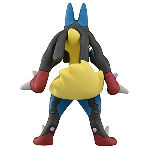 Achterkant van een Lucario-figuur