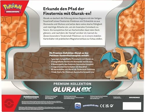 Pokemon Glurak-ex kaart verpakking