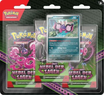 Pokémon 3-pack-blister Karmesin & Purpur