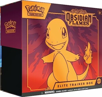 Pokémon Obsidian Flames Elite Trainer Box met Charmander op de voorkant