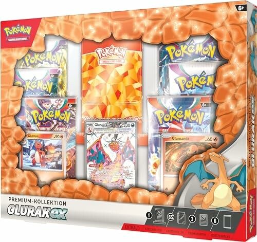 Pokémon Premium Kollektion Glurak EX doos met kaarten