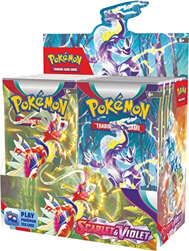 Pokémon Scarlet en Violet speelkaarten in doos