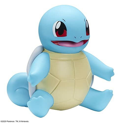 Speelgoedfiguur van Squirtle, een blauwe schildpad Pokémon.