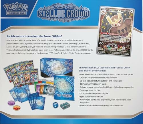 Pokémon Scarlet & Violet Stellar Crown Elite Trainer Box inhoud