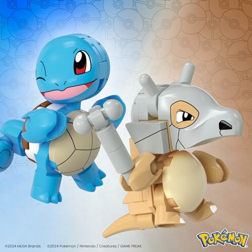 Speelgoedfiguren van Squirtle en Cubone