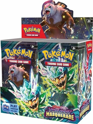 Displaydoos met Pokémon kaarten, thema Twilight Masquerade.