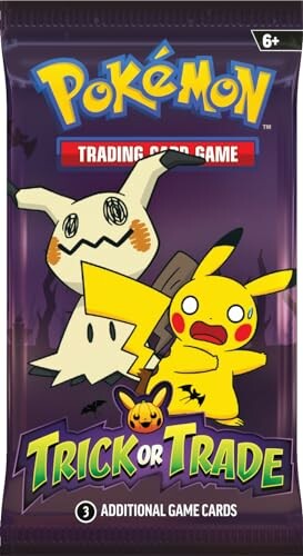 Pokémon kaartenverpakking met Mimikyu en Pikachu