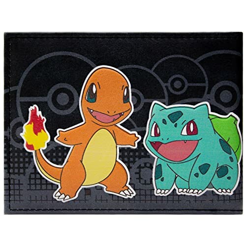 Portemonnee met Charmander en Bulbasaur afbeelding