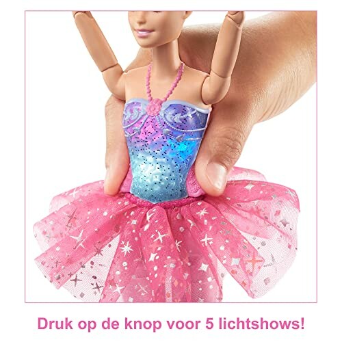 Pop met jurk en lichtshowfunctie