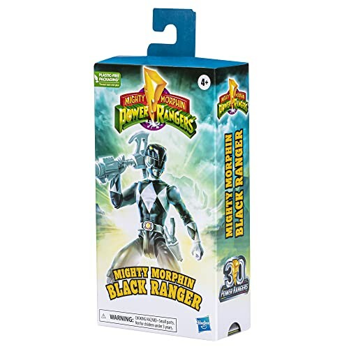 Power Rangers Mighty Morphin Black Ranger speelgoedverpakking