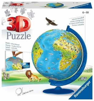 3D puzzel van een wereldbol van Ravensburger