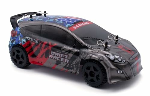 RC drift raceauto met kleurrijk ontwerp