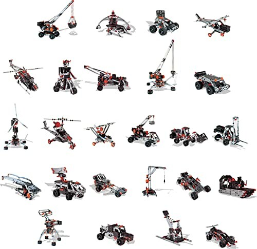 Verschillende robotbouwsets en modellen