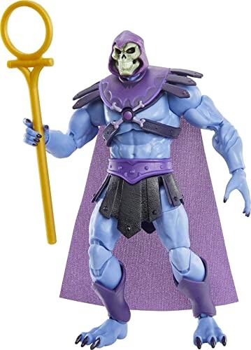 Skeletor actiefiguur met staf