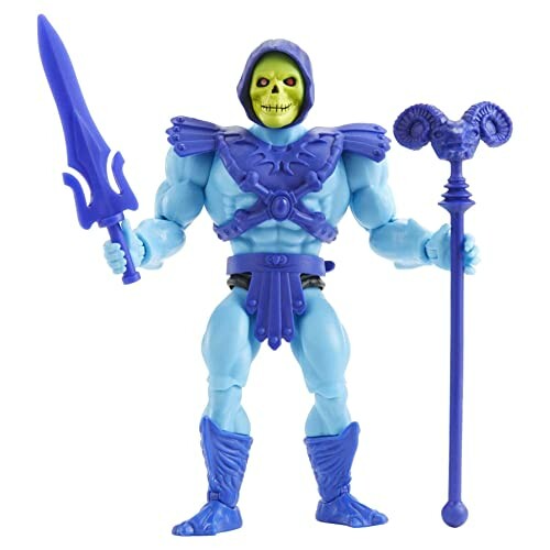 Skeletor actiefiguur met zwaard en staf