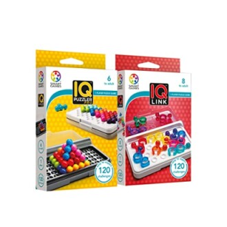 Twee doosjes met IQ-spellen voor puzzels