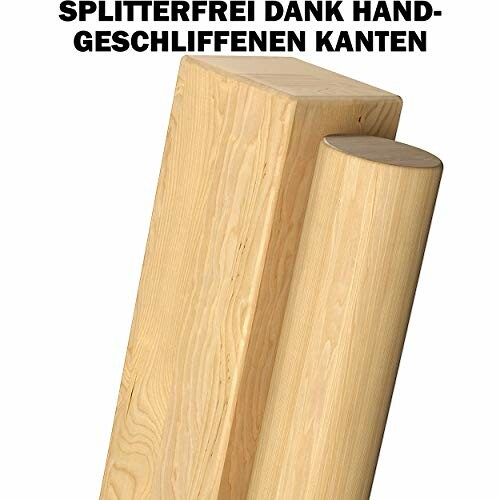 Houten blokken met gladde randen