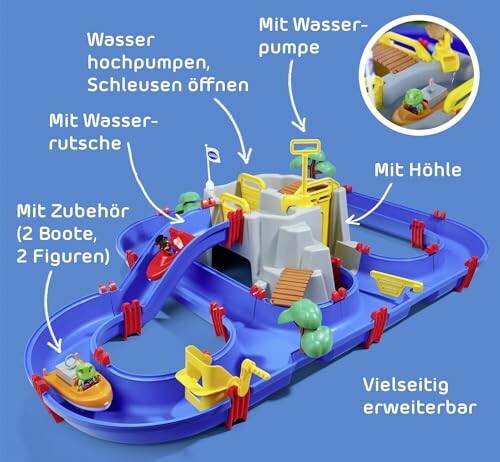 Speelgoed waterbaan met accessoires en uitbreidmogelijkheden