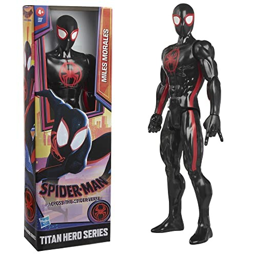 Speelgoed actiefiguur van Spider-Man Miles Morales.