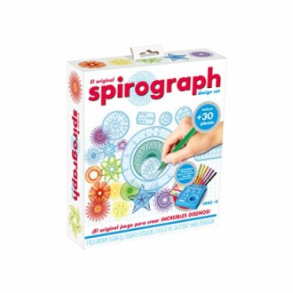 Spirograph ontwerp set met potloden en sjablonen