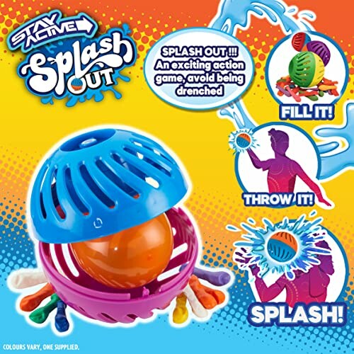 Promotie van het Splash Out spel met instructies.