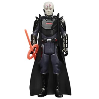 Star Wars actiefiguur in zwart kostuum met rode details