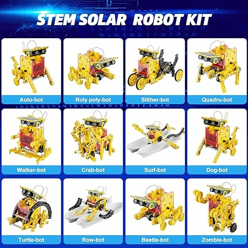 Diverse robots in een STEM zonne-energie kit