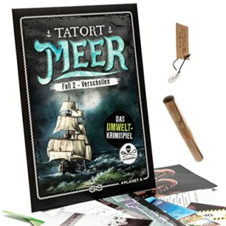 Detectivespel met schip op omslag