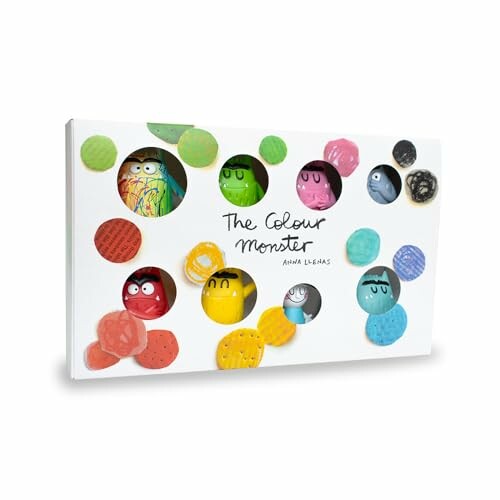 Boekomslag van The Colour Monster met kleurrijke monsters