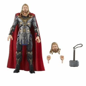 Thor actiefiguur met accessoires, hamer en verwisselbare handen en hoofd