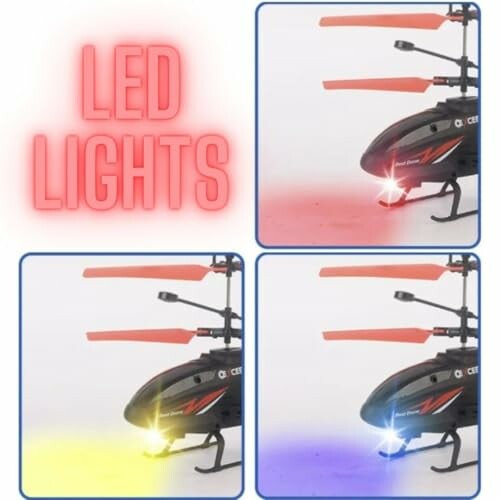 Speelgoedhelikopter met verschillende LED-lichten