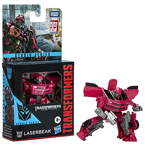 Transformers Studio Series Laserbeak speelgoed met verpakking.