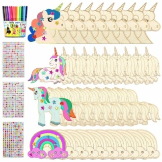 Unicorn knutselset met stiften en stickers