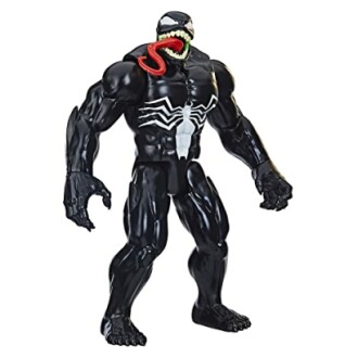 Actiefiguur van Venom met rode tong.