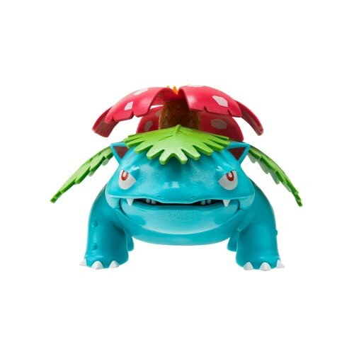 Speelgoedfiguur van Venusaur met bloemen op rug