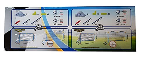 Instructies voor het monteren van een voetbaldoel