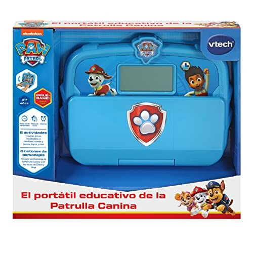 Educatieve laptop van Paw Patrol in verpakking.