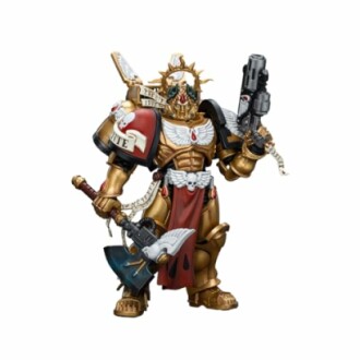 Warhammer ruimte marine figuur met wapens.