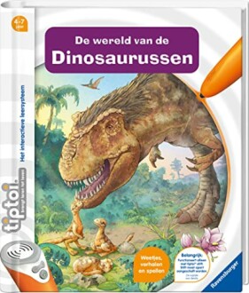 Interactief leesboek over dinosaurussen voor kinderen van 4-7 jaar.