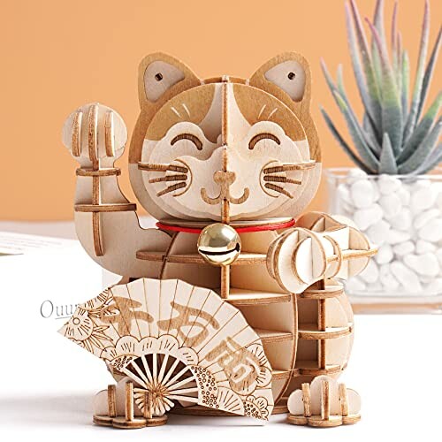 Rolife 3D Houten Puzzel - Plutus Kat