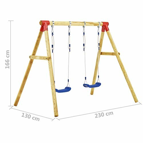 Houten schommel met afmetingen